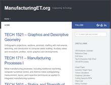 Tablet Screenshot of manufacturinget.org